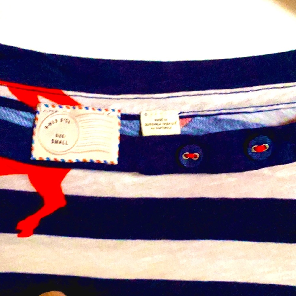 Anthropologie Bright Horses Stripe Knit Button Top - Picture 11 of 11